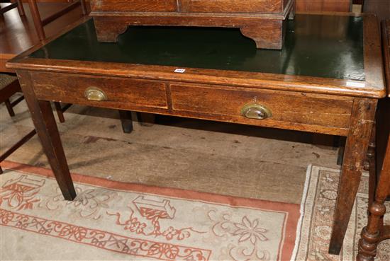 Oak office writing table